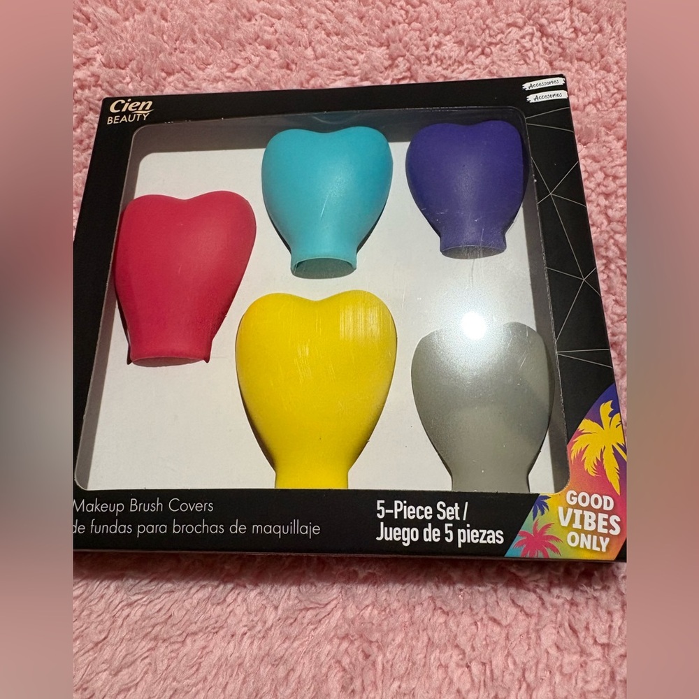Vibrant Makeup Brush Covers - 5-Piece Set
